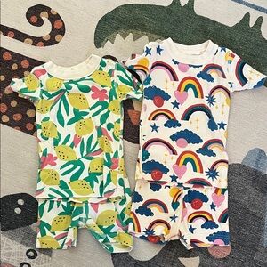Bundle of 2 Hanna Andersson Short John pajamas